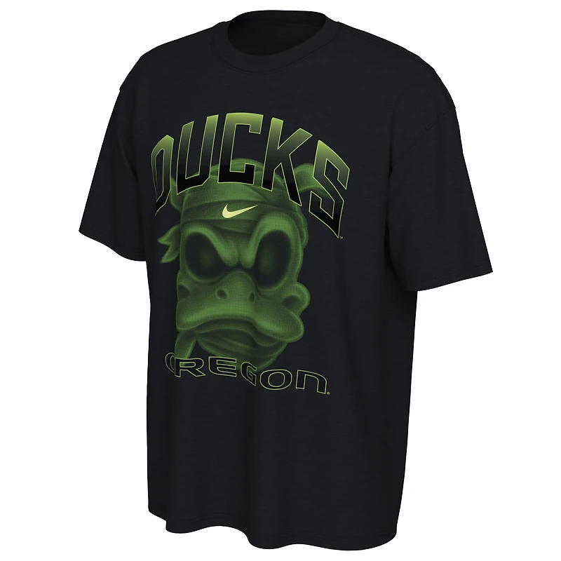 Men's Nike Black Oregon Ducks Mummy Duck Glow The Dark T-Shirt