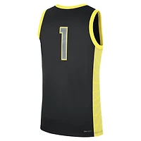 Maillot de basketball réplique alternatif Nike noir Oregon Ducks n° 1 pour homme