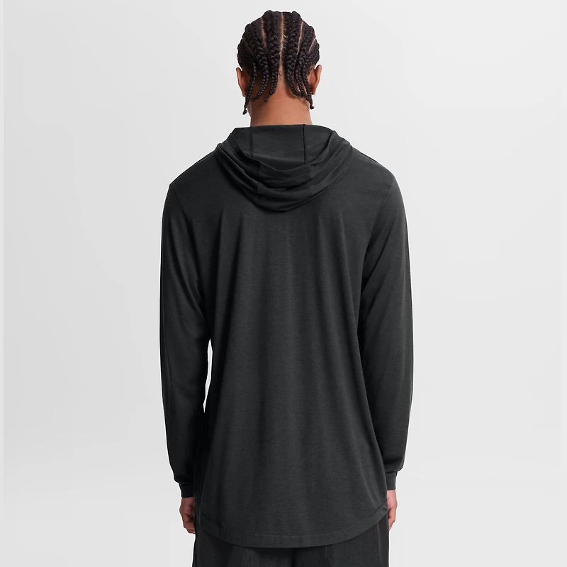 Men's Nike Black Oregon Ducks Primetime Arch Tri-Blend Dri-FIT Long Sleeve Hooded T-Shirt