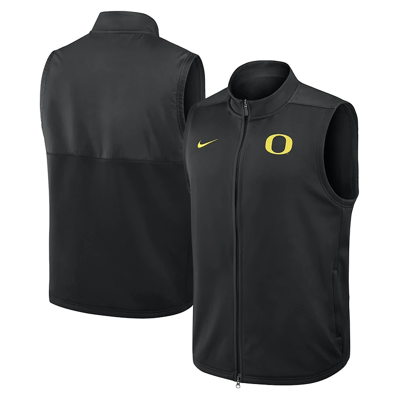 Men's Nike Black Oregon Ducks Primetime Victory Therma-FIT Full-Zip Vest