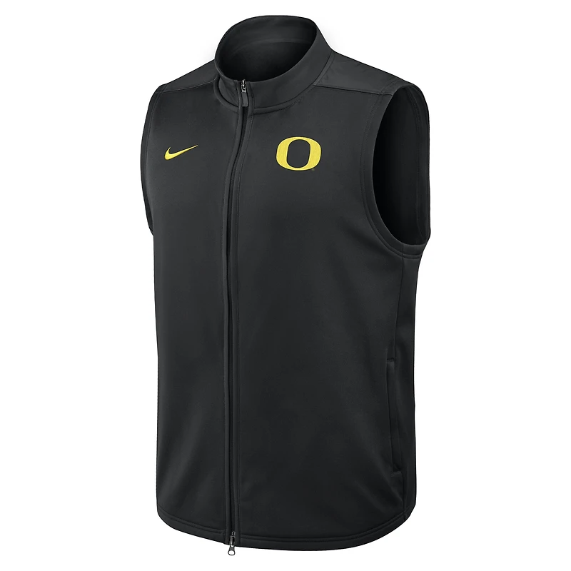 Men's Nike Black Oregon Ducks Primetime Victory Therma-FIT Full-Zip Vest