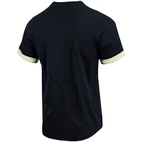 Maillot de baseball à deux boutons Nike pour hommes, noir, réplique des Ducks l'Oregon