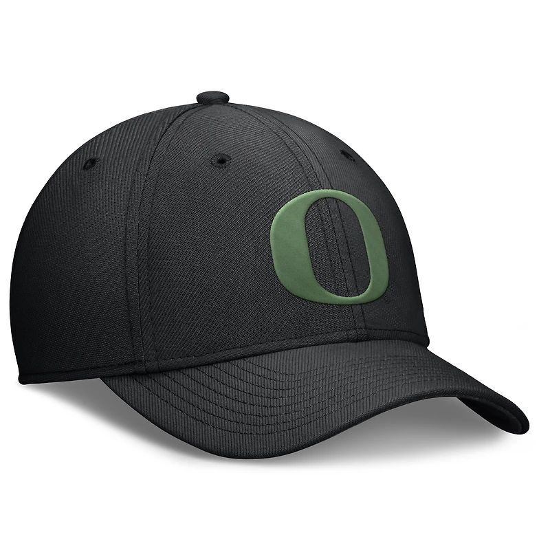 Casquette Nike Oregon Ducks Rise Swoosh Dri-FIT Flex noire pour homme