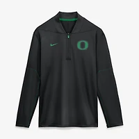 Men's Nike Oregon Ducks Sideline Dri-FIT Long Sleeve Half-Zip Pullover