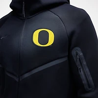 Sweat à capuche Nike Tech Fleece Windrunner noir pour homme, entièrement zippé, Oregon Ducks