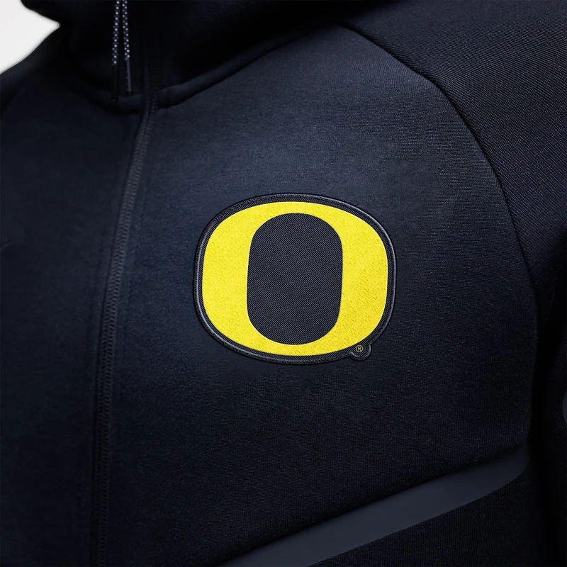 Men's Nike Black Oregon Ducks Tech Fleece Full-Zip Windrunner Hoodie