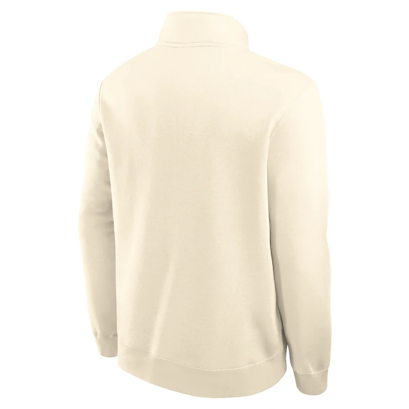 Men's Nike Cream Oregon Ducks Primetime Club Fleece Half-Zip Pullover