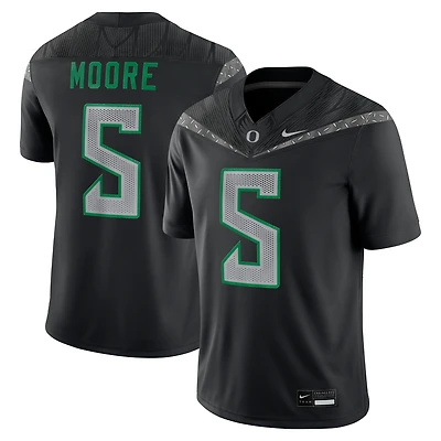 Men's Nike Dante Moore Black Oregon Ducks Home  NIL Football Game Jersey