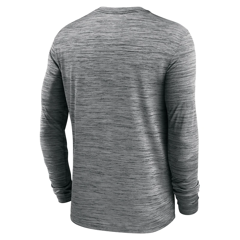 Men's Nike Oregon Ducks 2024 Sideline Velocity Performance Long Sleeve T-Shirt