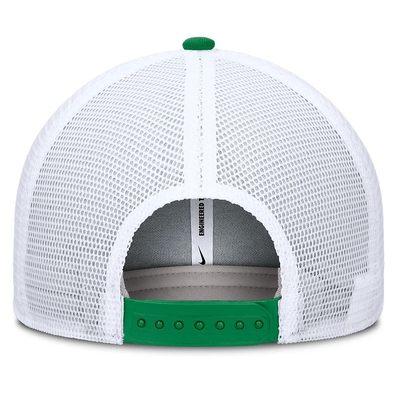 Men's Nike Green/White Oregon Ducks Rise Primetime Performance Trucker Adjustable Hat