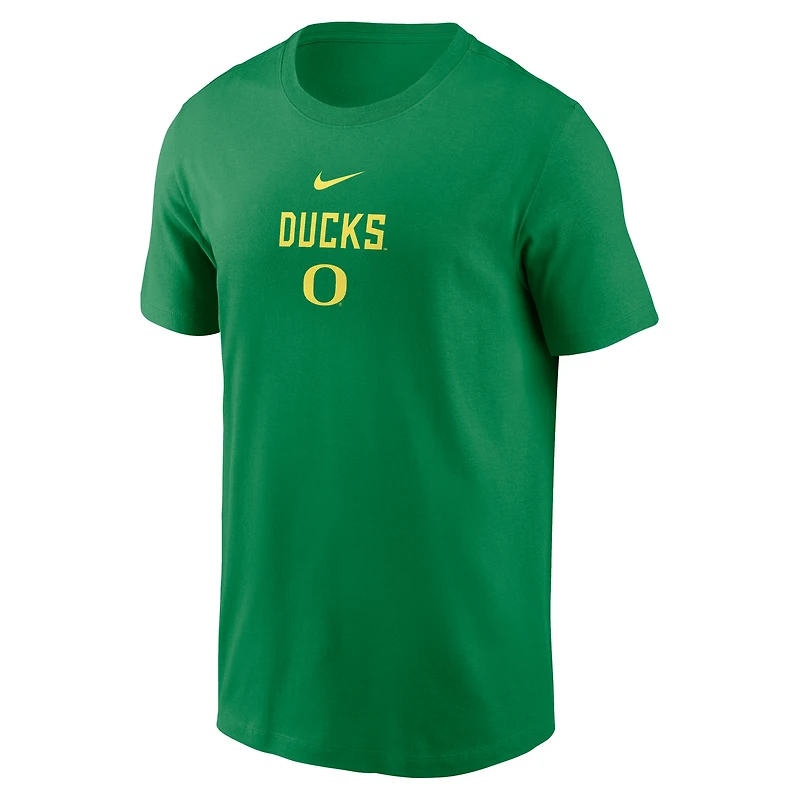 T-shirt Nike vert Oregon Ducks 2-Hit Stacked pour homme