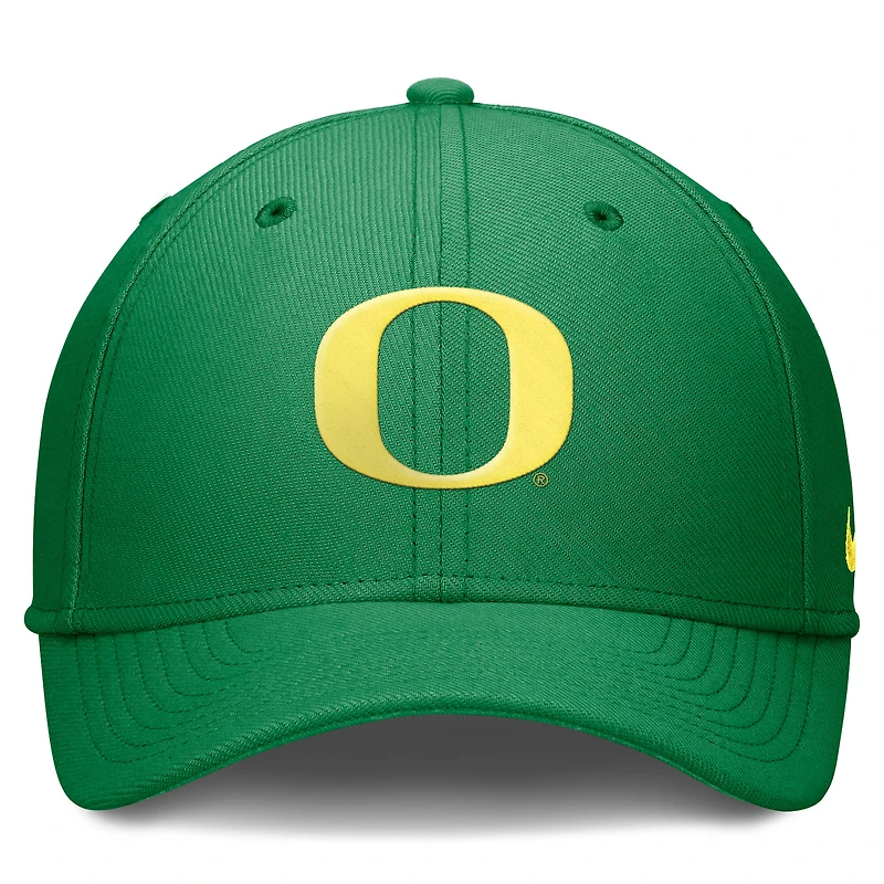 Men's Nike Green Oregon Ducks 2024 On-Field Swoosh Flex Hat
