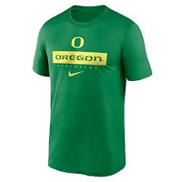 T-shirt Nike vert Oregon Ducks 2024 Sideline Legend Performance pour homme