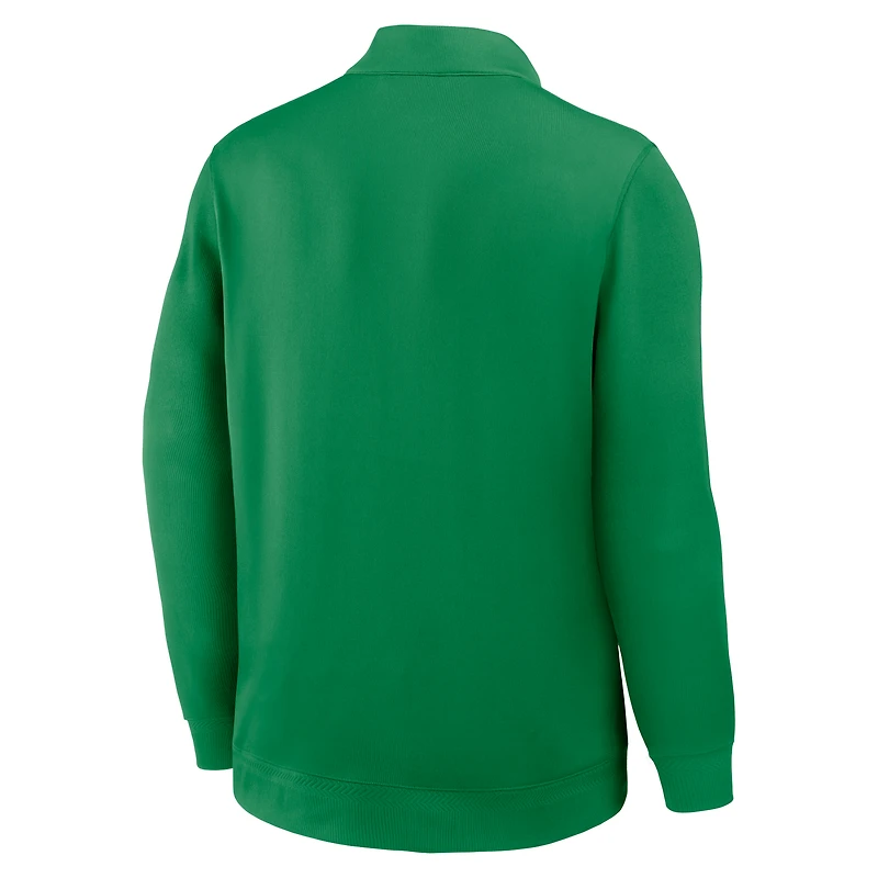 Pull Nike vert Oregon Ducks 2025 Coaches Premium Dri-FIT à demi-zip pour homme