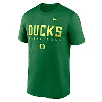 Men's Nike Green Oregon Ducks 2025 Courtside Basketball Legend Dri-FIT T-Shirt