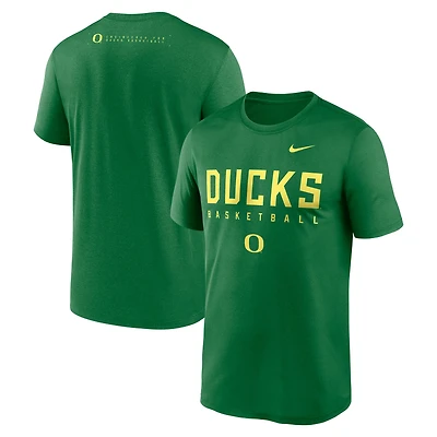Men's Nike Green Oregon Ducks 2025 Courtside Basketball Legend Dri-FIT T-Shirt