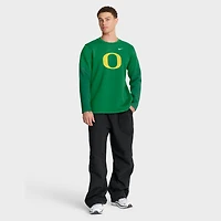 T-shirt Nike vert à manches longues Oregon Ducks 2025 Sideline Coach Therma-FIT pour homme