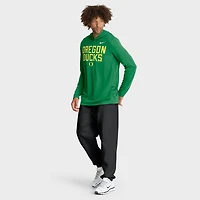 T-shirt à capuche et manches longues Nike Oregon Ducks 2025 Sideline Dri-FIT pour homme, vert