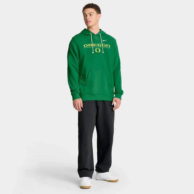 Sweat à capuche Nike Dri-FIT vert Oregon Ducks 2025 Sideline Standard Issue pour homme