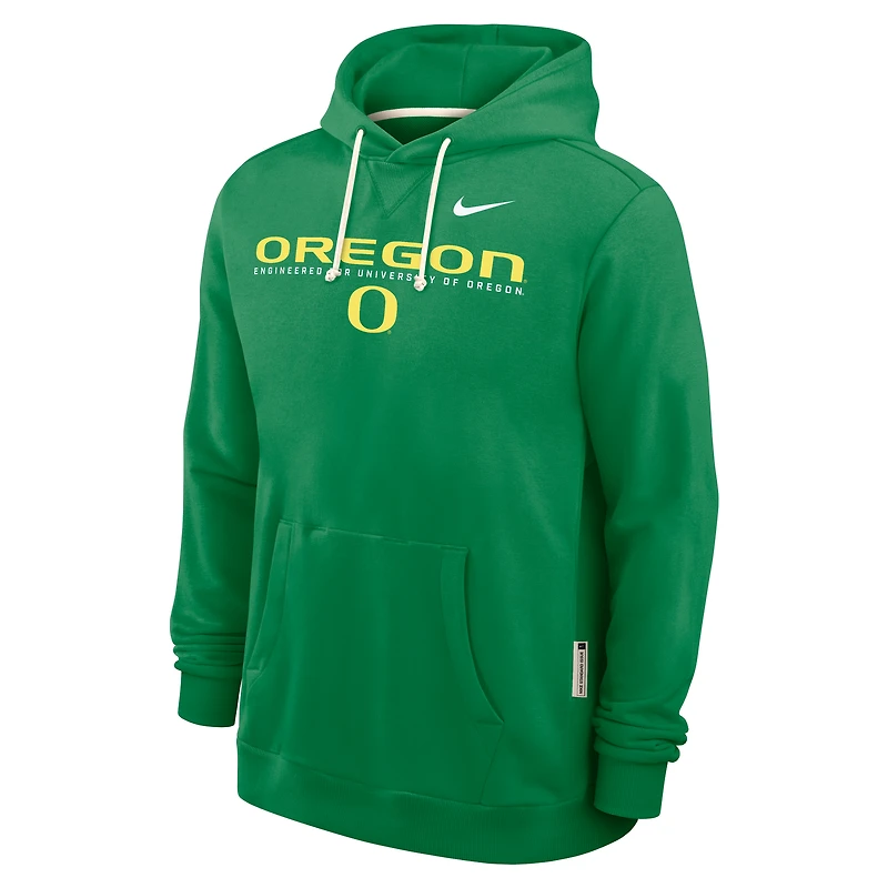 Sweat à capuche Nike Dri-FIT vert Oregon Ducks 2025 Sideline Standard Issue pour homme
