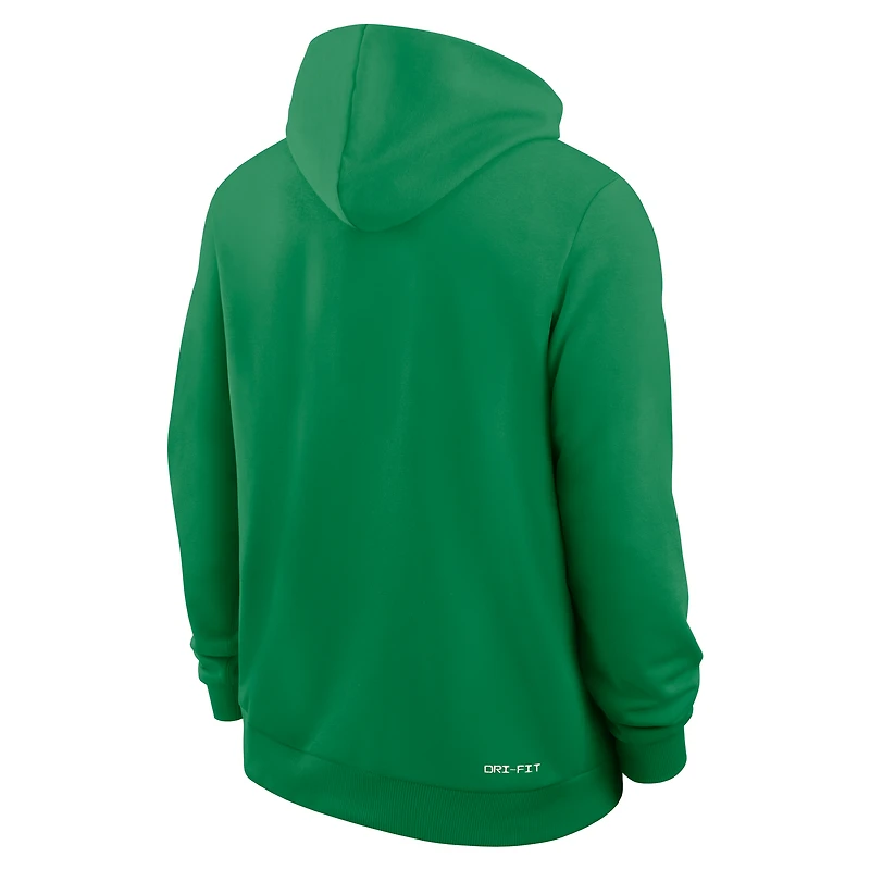 Sweat à capuche Nike Dri-FIT vert Oregon Ducks 2025 Sideline Standard Issue pour homme