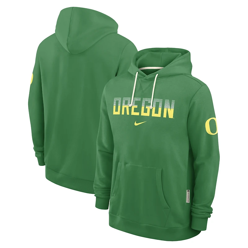 Sweat à capuche Nike vert Oregon Ducks 2026 Sideline Standard Issue Dri-FIT pour homme