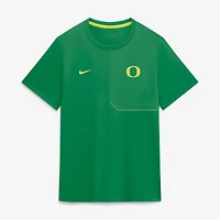 Men's Nike Green Oregon Ducks 2026 Sideline UV Dri-FIT Coaches Shirt