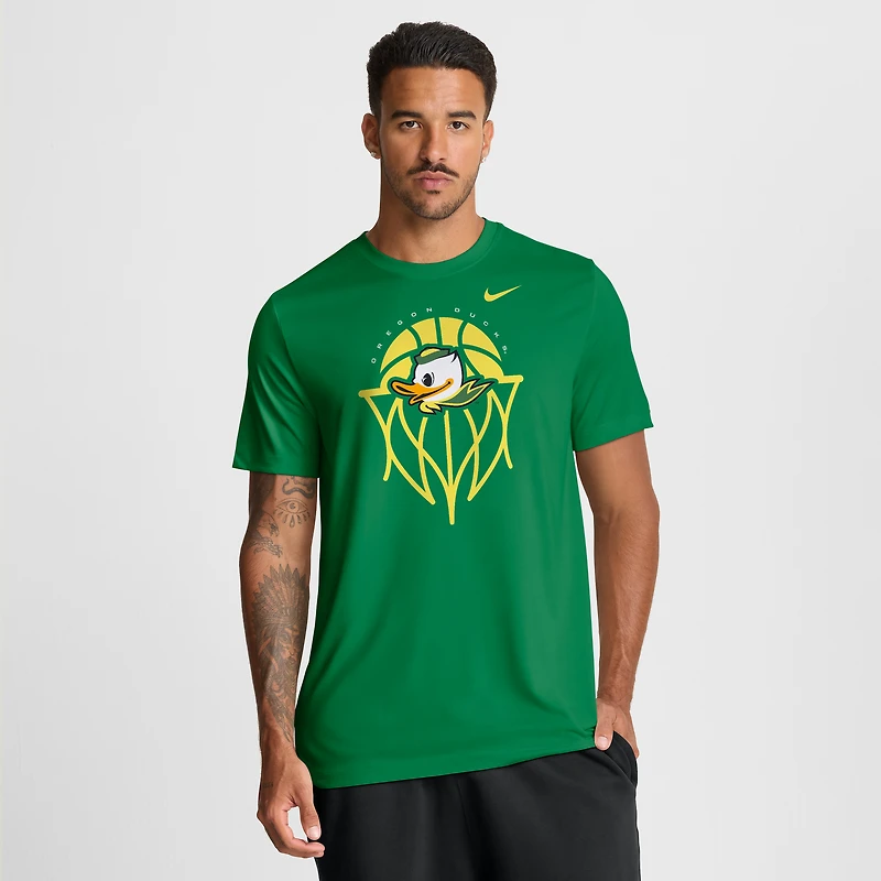T-shirt Nike vert Oregon Ducks Basketball Icon Legend Dri-FIT pour homme