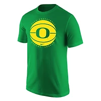 T-shirt Nike vert avec logo de basket-ball des Ducks l'Oregon pour hommes