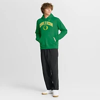 Men's Nike Green Oregon Ducks Club Fleece Arch Pullover Hoodie