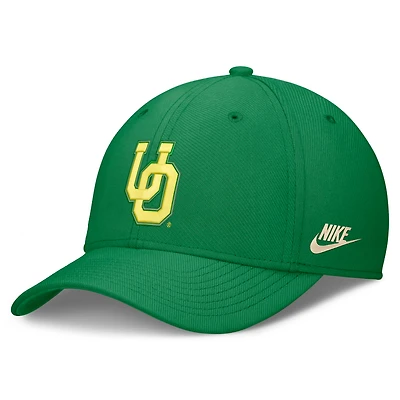 Men's Nike  Green Oregon Ducks Dri-FIT Vintage Rise Swooshflex Flex Hat
