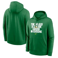 Men's Nike Green Oregon Ducks Grass Is Club Fleece Pullover Hoodie