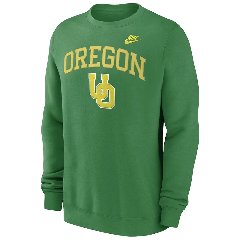 Men's Nike Green Oregon Ducks Legacy Classic Pullover Sweatshirt