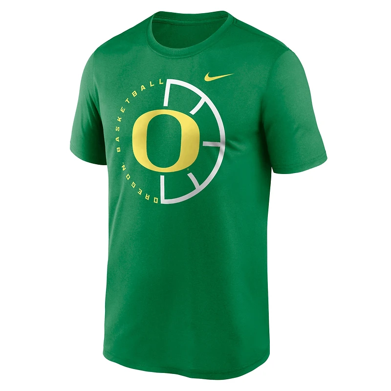 T-shirt Nike vert Oregon Ducks Legend Basketball Icon Dri-Fit pour homme