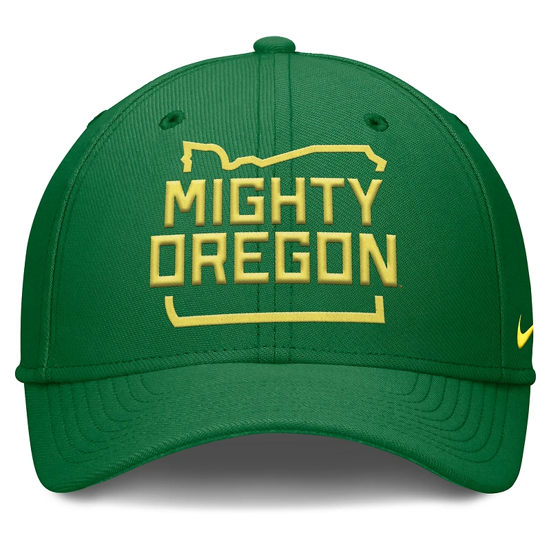 Men's Nike Green Oregon Ducks Local Swoosh Flex Hat