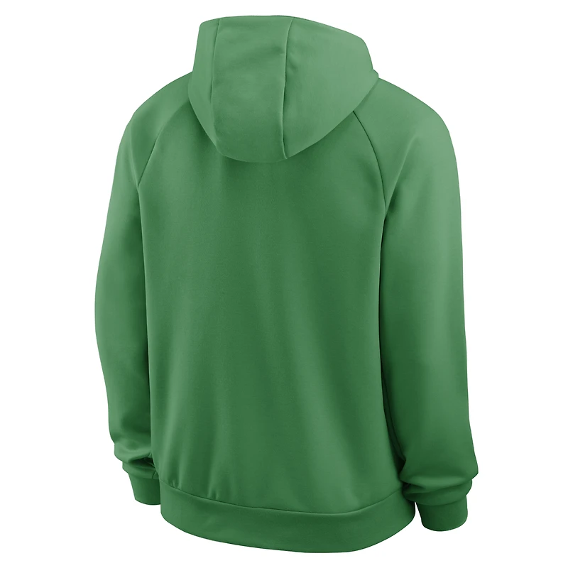 Sweat à capuche raglan Nike vert Oregon Ducks Premium Performance Dri-FIT pour homme