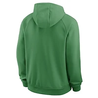 Sweat à capuche raglan Nike vert Oregon Ducks Premium Performance Dri-FIT pour homme