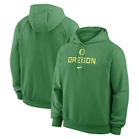 Men's Nike Green Oregon Ducks Premium Performance Raglan Dri-FIT Hoodie
