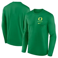 T-shirt à manches longues Nike Green Oregon Ducks Primary Stack Legend pour homme