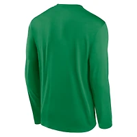 T-shirt à manches longues Nike Green Oregon Ducks Primary Stack Legend pour homme
