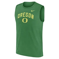 Men's Nike Green Oregon Ducks Primetime Legend Arch Dri-FIT Muscle Tank Top