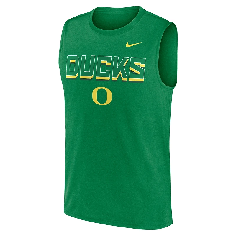 Men's Nike Green Oregon Ducks Primetime Tricode Legend Dri-FIT Tank Top