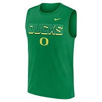 Men's Nike Green Oregon Ducks Primetime Tricode Legend Dri-FIT Tank Top