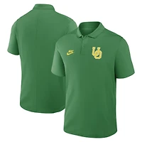 Men's Nike Green Oregon Ducks Primetime Victory Legacy Vault Logo Performance Polo