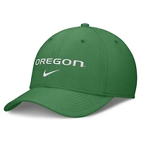 Men's Nike Green Oregon Ducks Rise On-Field SwooshFlex Dri-FIT Flex Hat