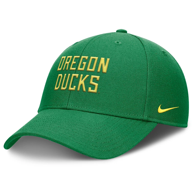 Men's Nike  Green Oregon Ducks Rise Practice Adjustable Hat