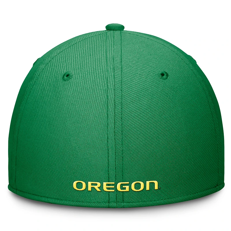 Men's Nike Black Oregon Ducks Rise Swoosh Dri-FIT Flex Hat