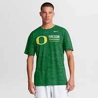 T-shirt Nike vert Oregon Ducks Sideline Velocity Dri-FIT pour homme