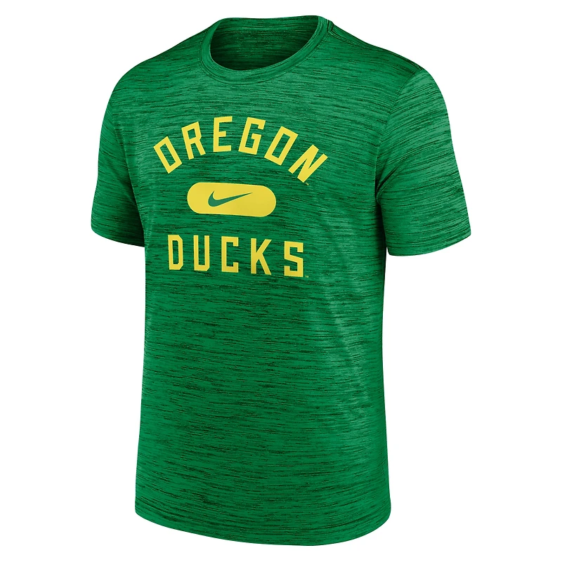 T-shirt de performance Nike vert Oregon Ducks Velocity Mascot pour homme