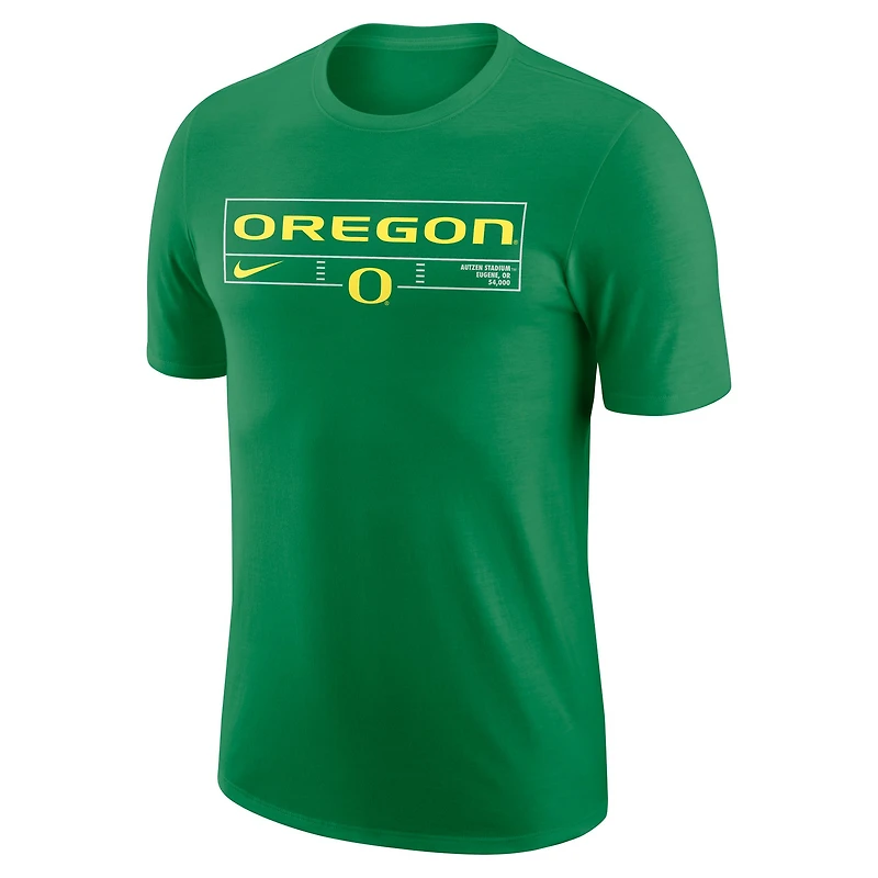 T-shirt Nike Oregon Ducks Wordmark Stadium pour homme vert